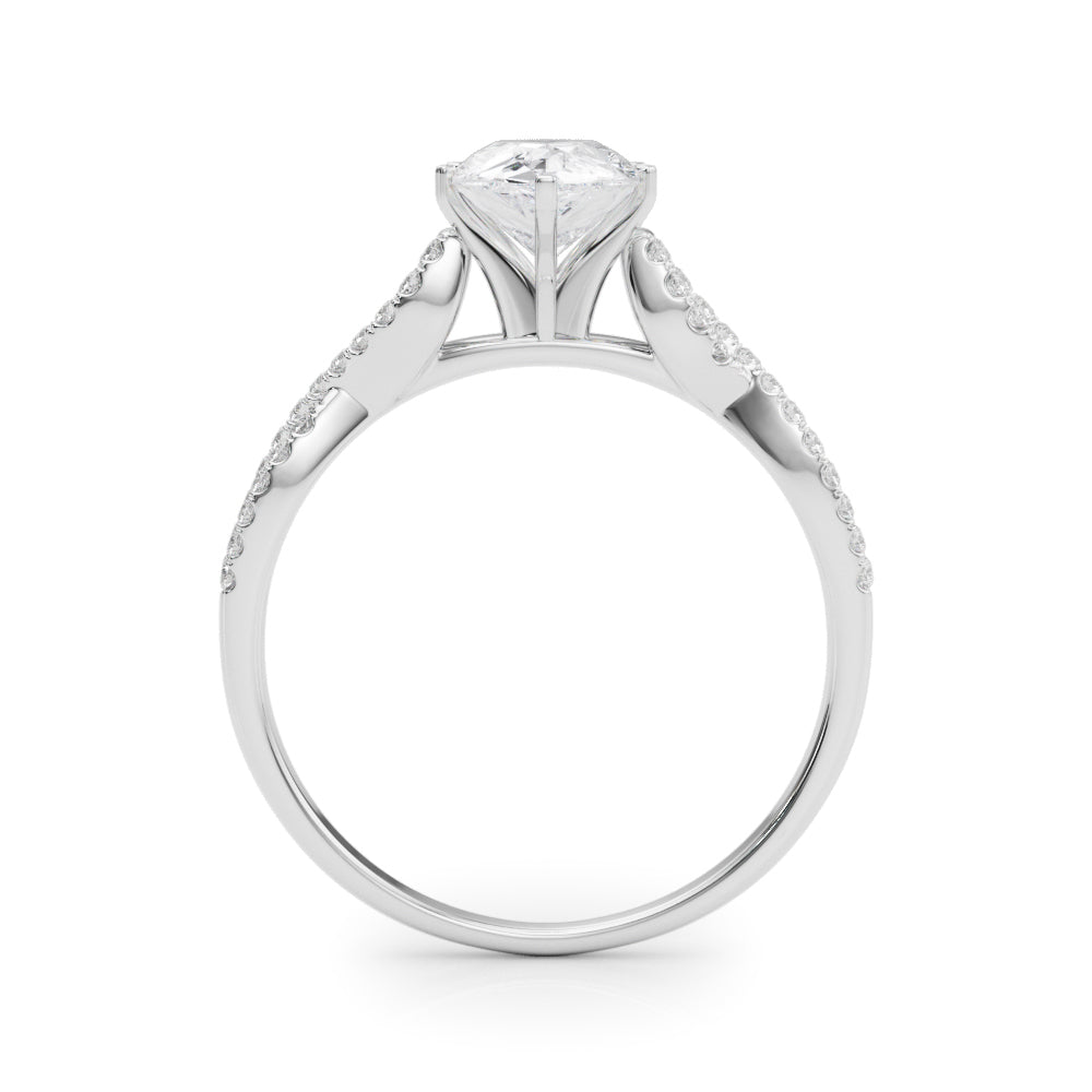 Timeless Multi-Row Round Diamond Engagement Ring — 9K/18K Gold & Platinum