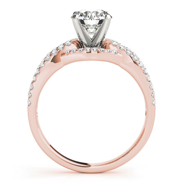 Heirloom Multi-Row Round Diamond Engagement Ring — 9K/18K Gold & Platinum