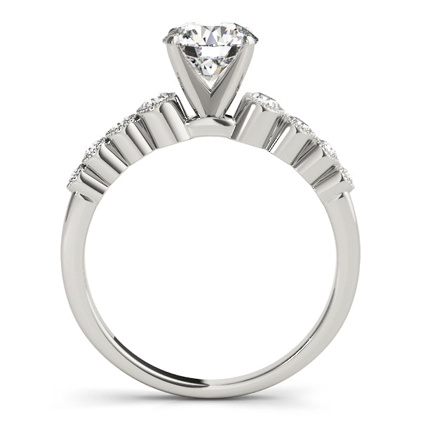 Signature Bezel-Set Round Diamond Engagement Ring — 9K/18K Gold & Platinum