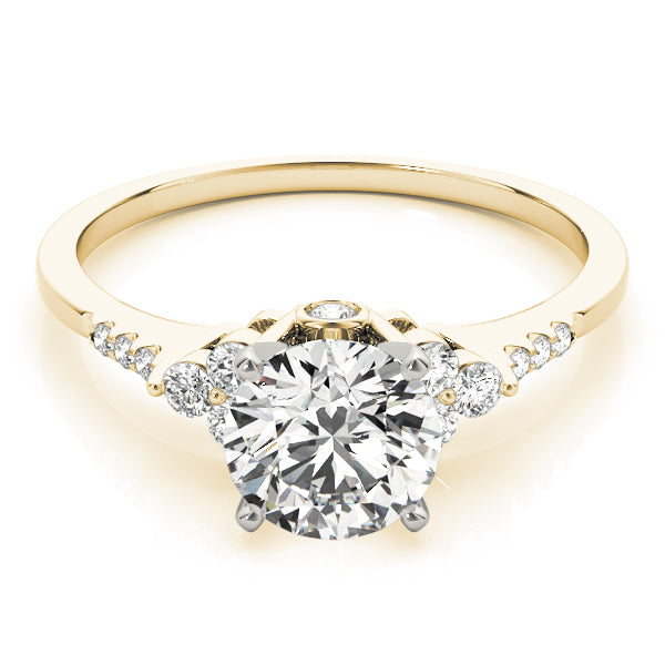 Artisan Remounts Round Diamond Engagement Ring — 9K/18K Gold & Platinum