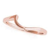 Gold Curved Wedding Band