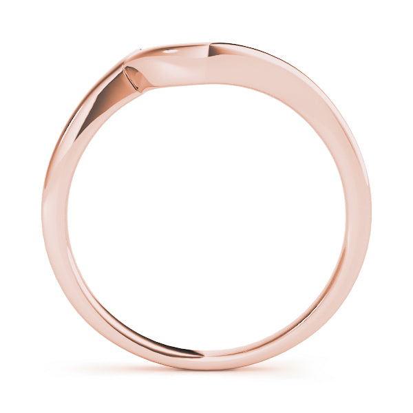 Gold Curved Wedding Band