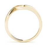 Gold Curved Wedding Band