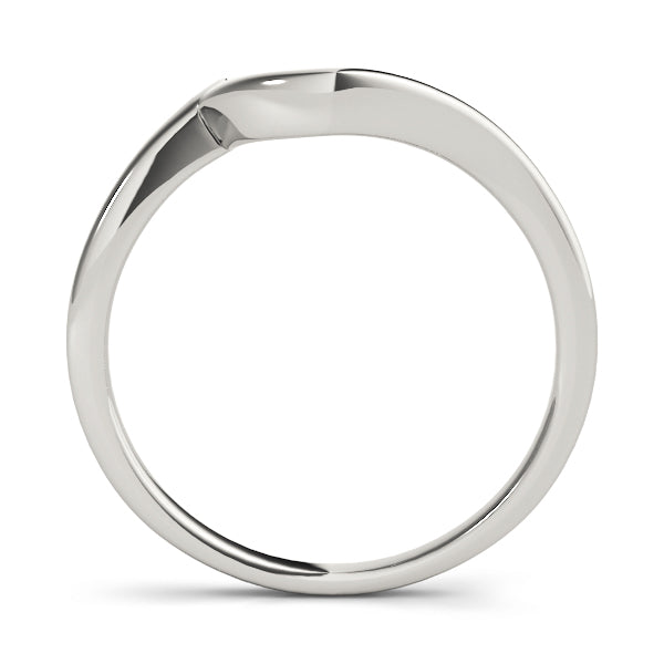 Gold Curved Wedding Band
