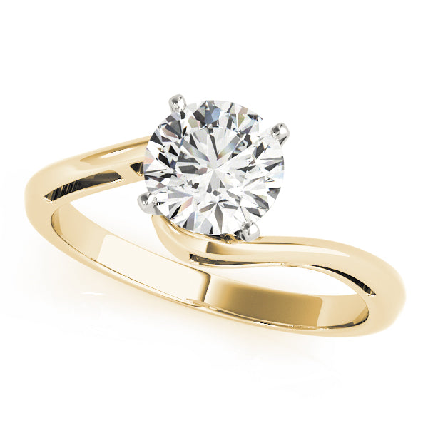 Statement Solitaires Round Diamond Engagement Ring — 9K/18K Gold & Platinum