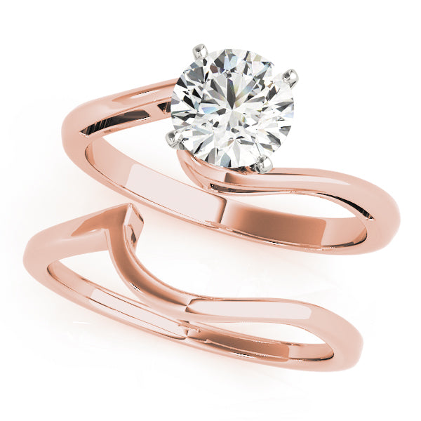 Statement Solitaires Round Diamond Engagement Ring — 9K/18K Gold & Platinum