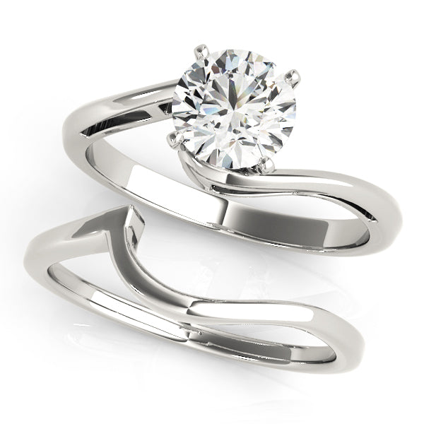Statement Solitaires Round Diamond Engagement Ring — 9K/18K Gold & Platinum