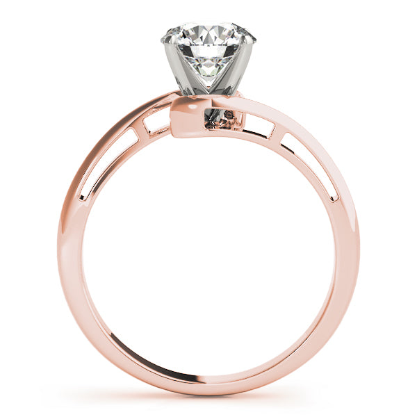 Statement Solitaires Round Diamond Engagement Ring — 9K/18K Gold & Platinum