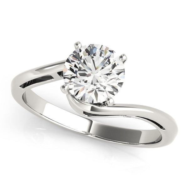 Statement Solitaires Round Diamond Engagement Ring — 9K/18K Gold & Platinum