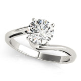 Statement Solitaires Round Diamond Engagement Ring — 9K/18K Gold & Platinum