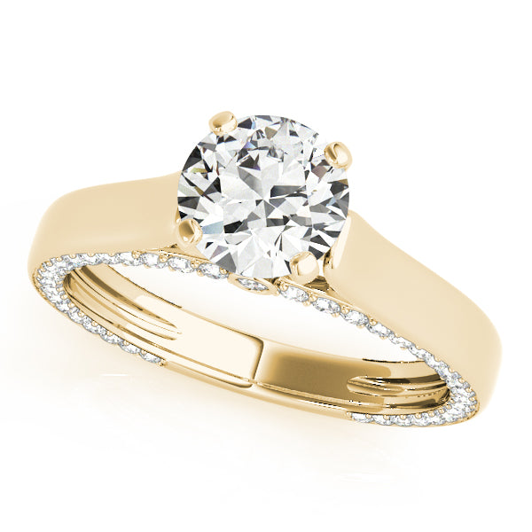 Celestial Remounts Round Diamond Engagement Ring — 9K/18K Gold & Platinum