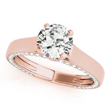 Celestial Remounts Round Diamond Engagement Ring — 9K/18K Gold & Platinum