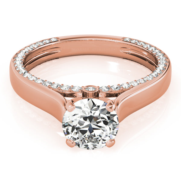 Celestial Remounts Round Diamond Engagement Ring — 9K/18K Gold & Platinum