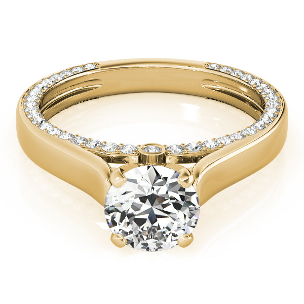 Celestial Remounts Round Diamond Engagement Ring — 9K/18K Gold & Platinum