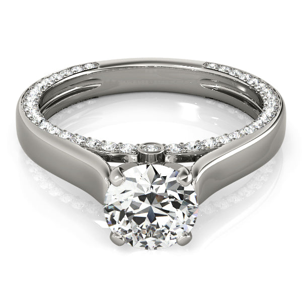 Celestial Remounts Round Diamond Engagement Ring — 9K/18K Gold & Platinum