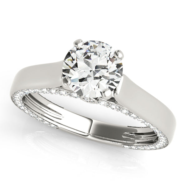 Celestial Remounts Round Diamond Engagement Ring — 9K/18K Gold & Platinum