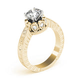 Splendid Solitaires Round Diamond Engagement Ring — 9K/18K Gold & Platinum