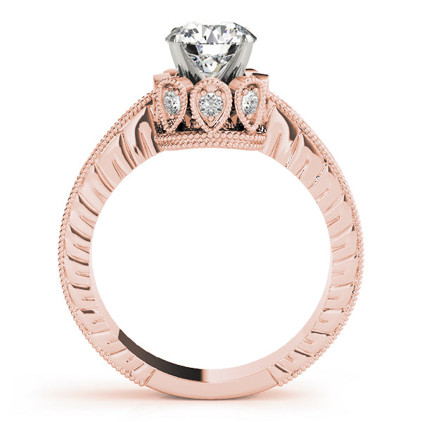 Splendid Solitaires Round Diamond Engagement Ring — 9K/18K Gold & Platinum