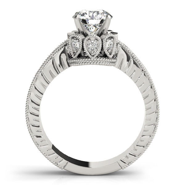 Splendid Solitaires Round Diamond Engagement Ring — 9K/18K Gold & Platinum