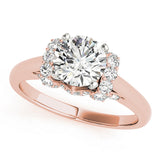 Adored Solitaires Round Diamond Engagement Ring — 9K/18K Gold & Platinum