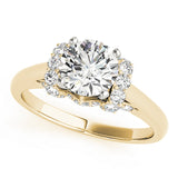 Adored Solitaires Round Diamond Engagement Ring — 9K/18K Gold & Platinum