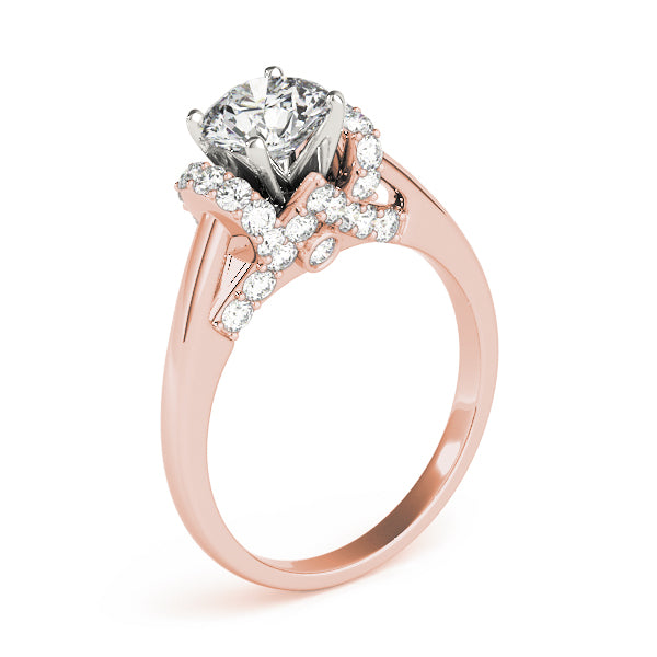 Adored Solitaires Round Diamond Engagement Ring — 9K/18K Gold & Platinum