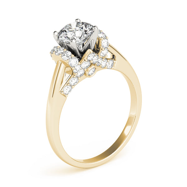 Adored Solitaires Round Diamond Engagement Ring — 9K/18K Gold & Platinum