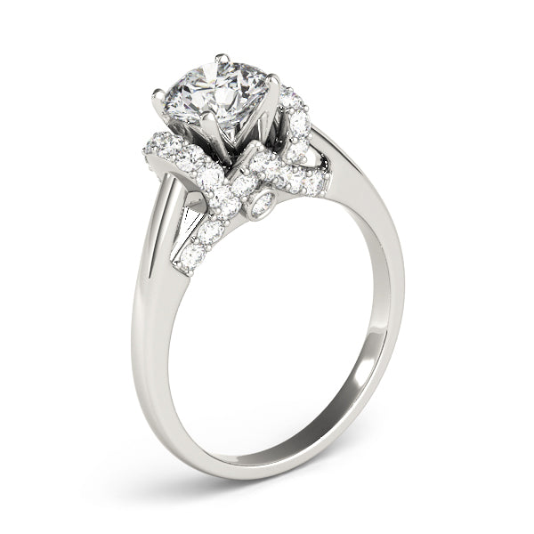 Adored Solitaires Round Diamond Engagement Ring — 9K/18K Gold & Platinum