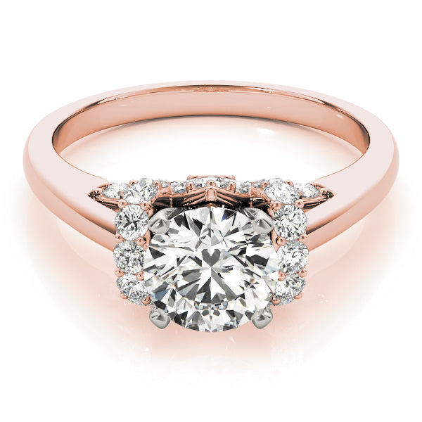 Adored Solitaires Round Diamond Engagement Ring — 9K/18K Gold & Platinum