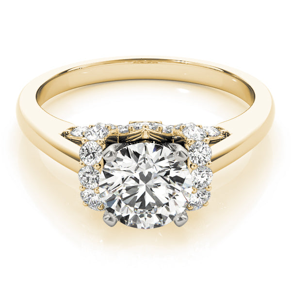 Adored Solitaires Round Diamond Engagement Ring — 9K/18K Gold & Platinum