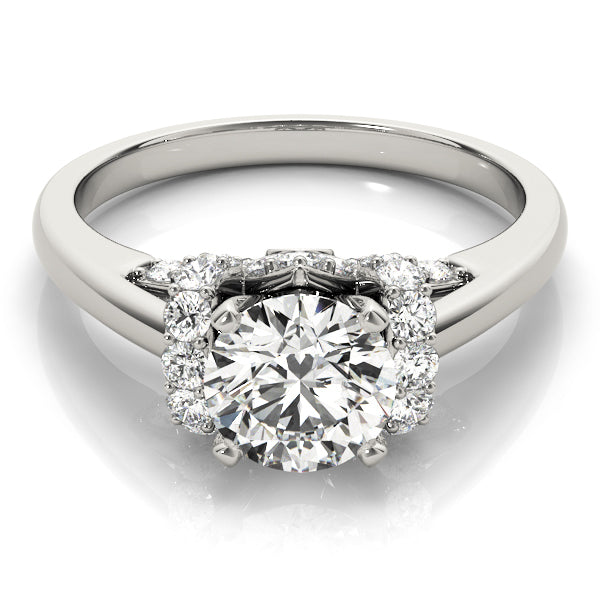 Adored Solitaires Round Diamond Engagement Ring — 9K/18K Gold & Platinum