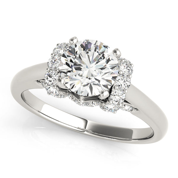 Adored Solitaires Round Diamond Engagement Ring — 9K/18K Gold & Platinum