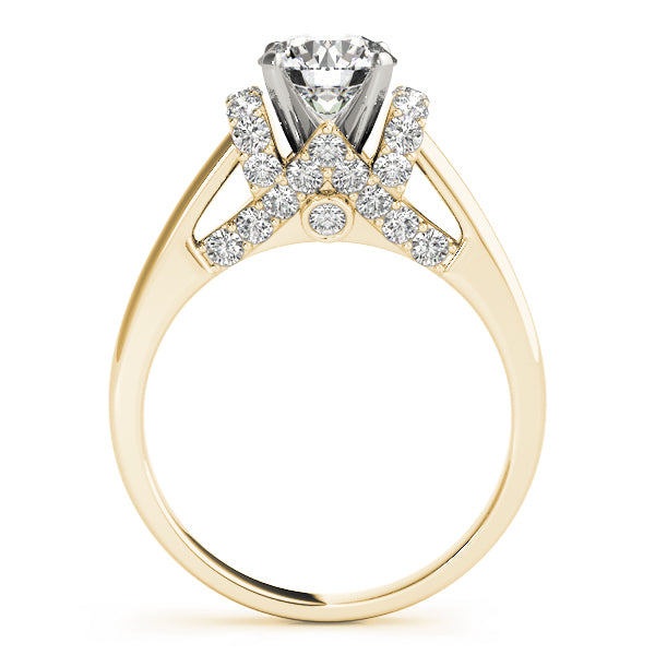 Adored Solitaires Round Diamond Engagement Ring — 9K/18K Gold & Platinum