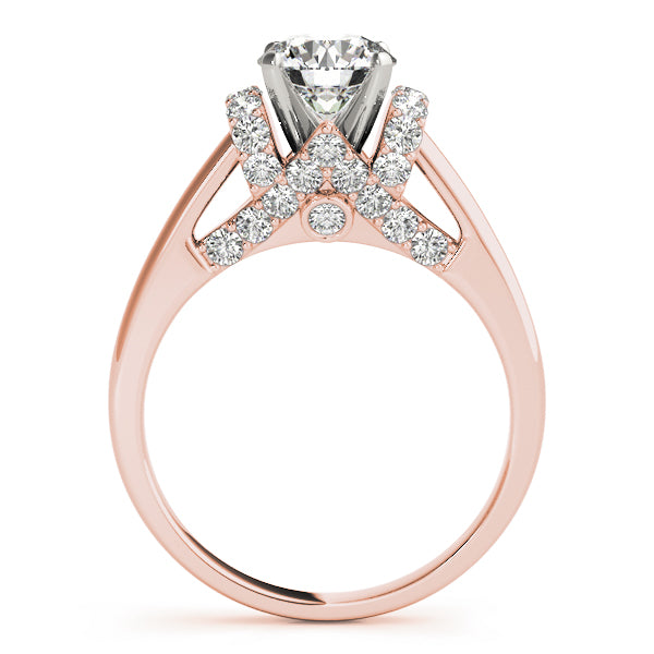 Adored Solitaires Round Diamond Engagement Ring — 9K/18K Gold & Platinum