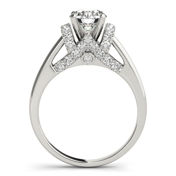 Adored Solitaires Round Diamond Engagement Ring — 9K/18K Gold & Platinum
