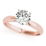 Eternal Solitaires Round Diamond Engagement Ring — 9K/18K Gold & Platinum