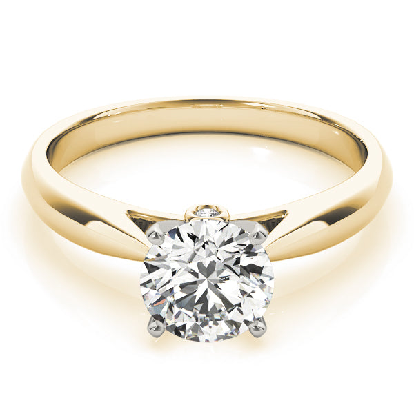 Eternal Solitaires Round Diamond Engagement Ring — 9K/18K Gold & Platinum