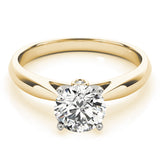 Eternal Solitaires Round Diamond Engagement Ring — 9K/18K Gold & Platinum