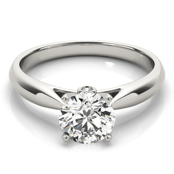 Eternal Solitaires Round Diamond Engagement Ring — 9K/18K Gold & Platinum