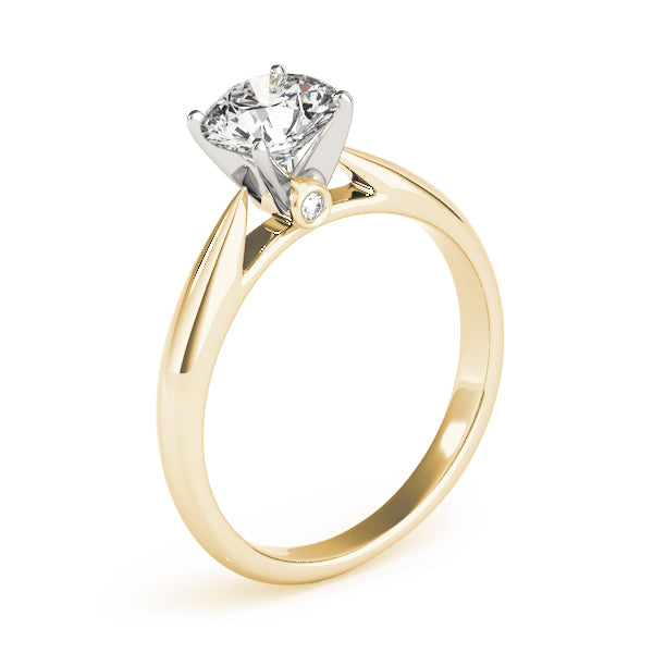 Eternal Solitaires Round Diamond Engagement Ring — 9K/18K Gold & Platinum