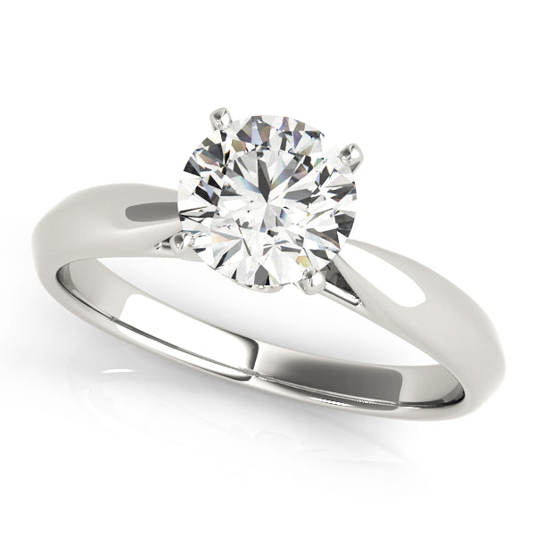 Eternal Solitaires Round Diamond Engagement Ring — 9K/18K Gold & Platinum