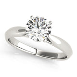 Eternal Solitaires Round Diamond Engagement Ring — 9K/18K Gold & Platinum