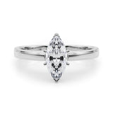 Radiant Solitaires Any Shape Round Diamond Engagement Ring — 9K/18K Gold & Platinum