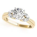 Romantic Fancy Shape Remounts Marquise Diamond Engagement Ring — 9K/18K Gold & Platinum