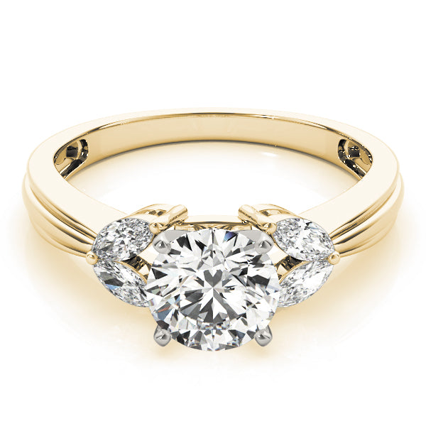 Romantic Fancy Shape Remounts Marquise Diamond Engagement Ring — 9K/18K Gold & Platinum