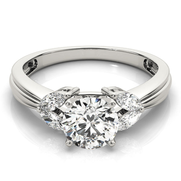 Romantic Fancy Shape Remounts Marquise Diamond Engagement Ring — 9K/18K Gold & Platinum