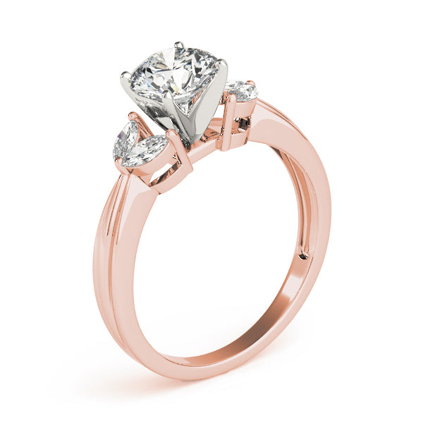 Romantic Fancy Shape Remounts Marquise Diamond Engagement Ring — 9K/18K Gold & Platinum