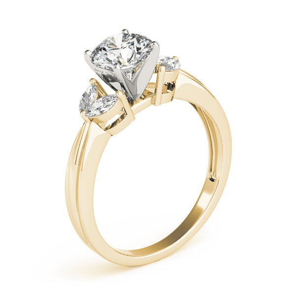 Romantic Fancy Shape Remounts Marquise Diamond Engagement Ring — 9K/18K Gold & Platinum