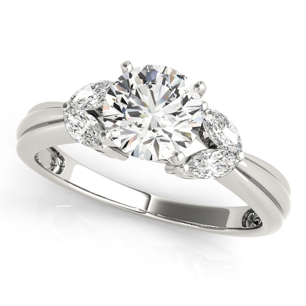 Romantic Fancy Shape Remounts Marquise Diamond Engagement Ring — 9K/18K Gold & Platinum