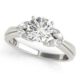 Romantic Fancy Shape Remounts Marquise Diamond Engagement Ring — 9K/18K Gold & Platinum